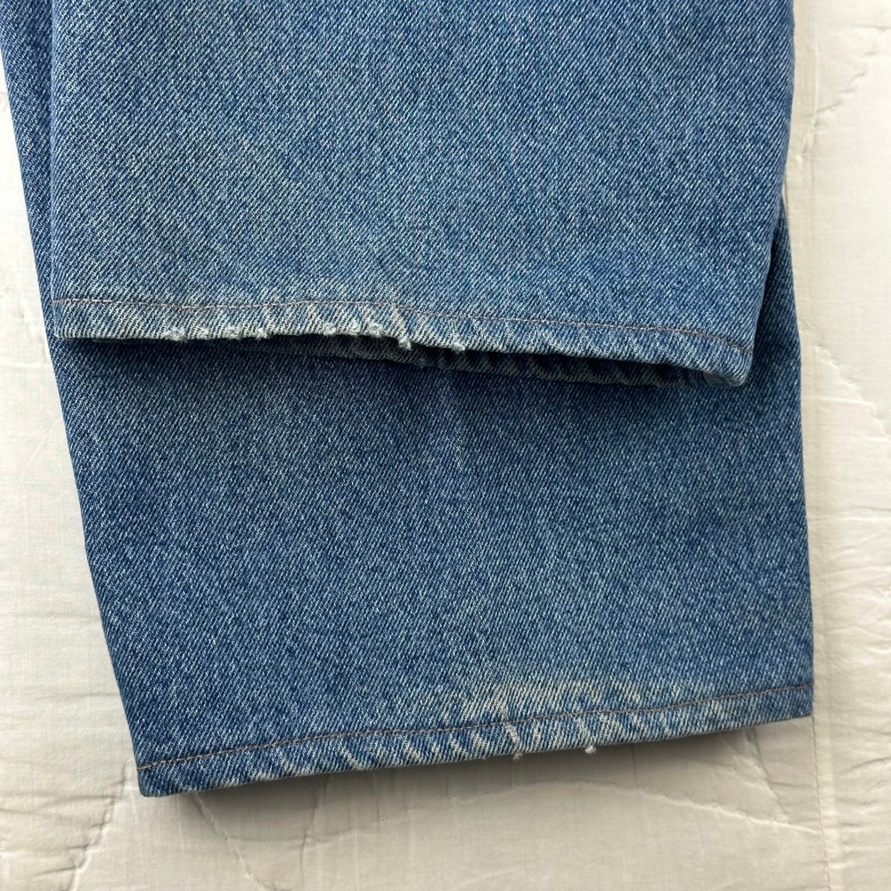 LL Bean Flannel Lined Jeans Mens Comfort Waist 42x29‎ Blue Relaxed Straight Y2K - Picture 4 of 13